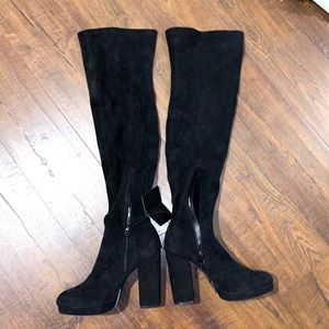 Black High Heeled Boots